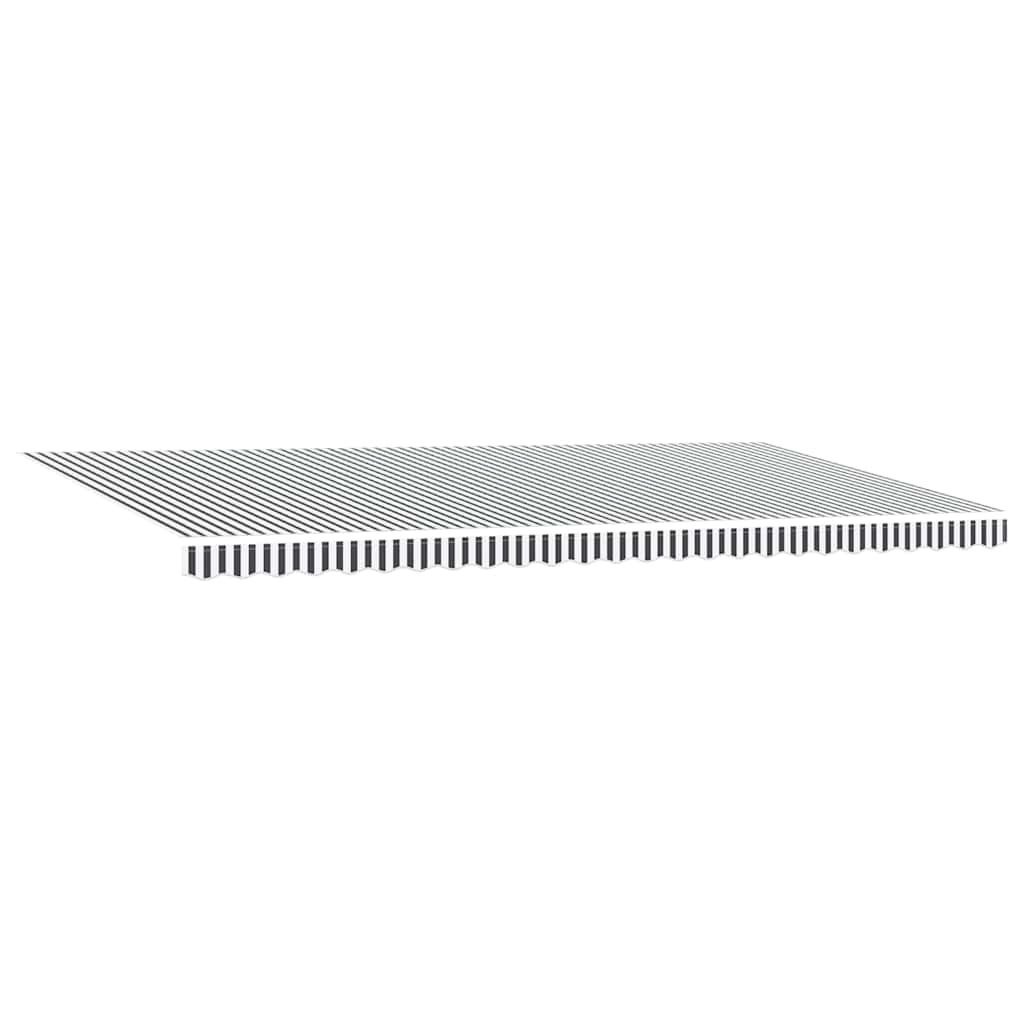Automatisk uttrekkbar markise antrasitt og hvit 600x300 cm vidaXL