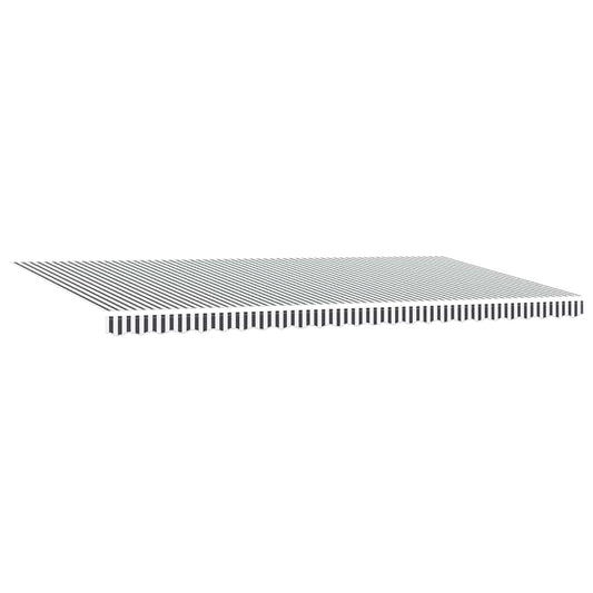 Automatisk uttrekkbar markise antrasitt og hvit 600x300 cm vidaXL