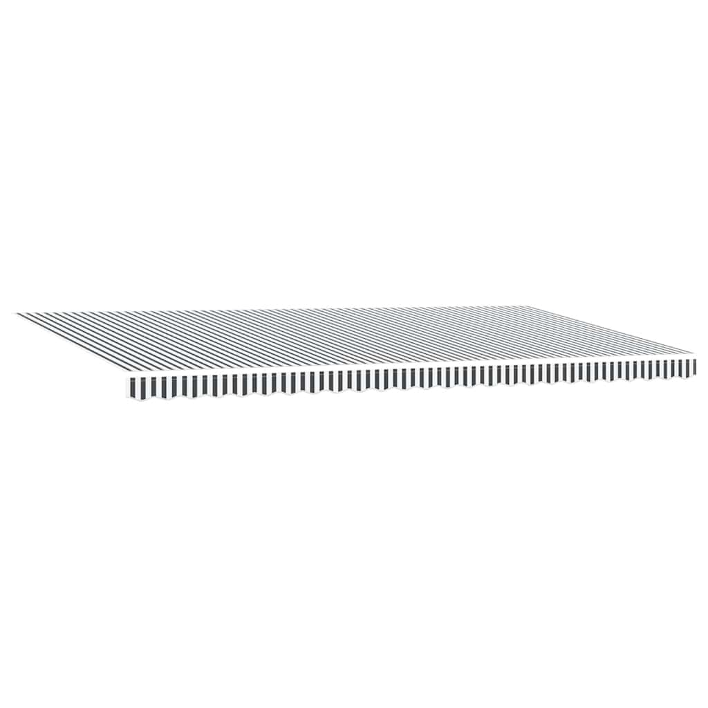 Automatisk uttrekkbar markise LED antrasitt og hvit 600x300 cm vidaXL