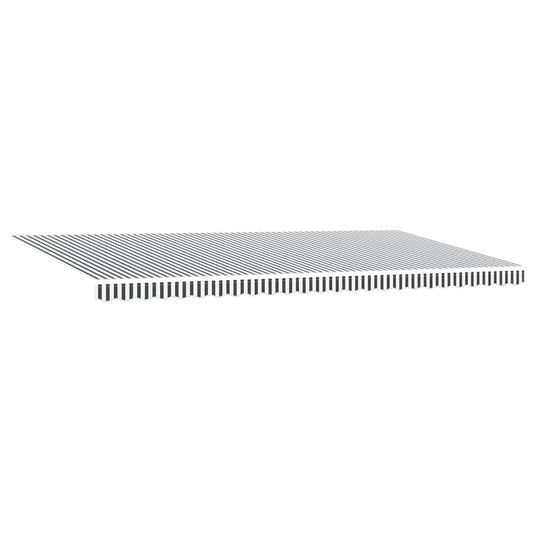 Automatisk uttrekkbar markise LED antrasitt og hvit 600x300 cm vidaXL