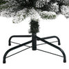 Slankt kunstig juletre med flokket snø 240 cm PVC og PE