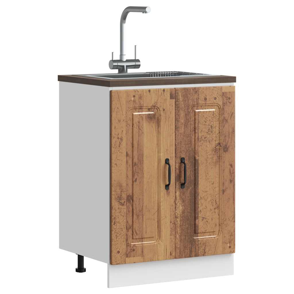 Vask underskap Kalmar gammelt tre 60x46x81,5 cm konstruert tre