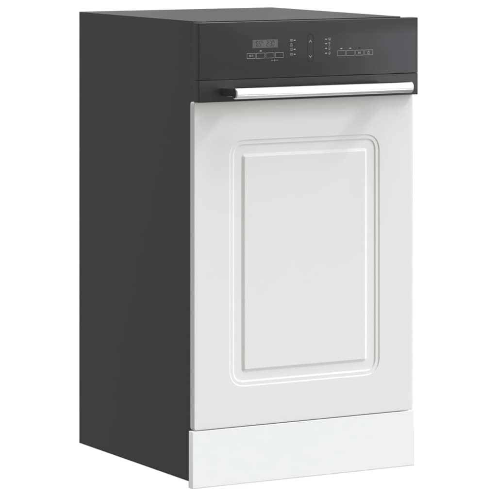 Oppvaskmaskin panel Kalmar hvit 45x1,5x57 cm konstruert tre