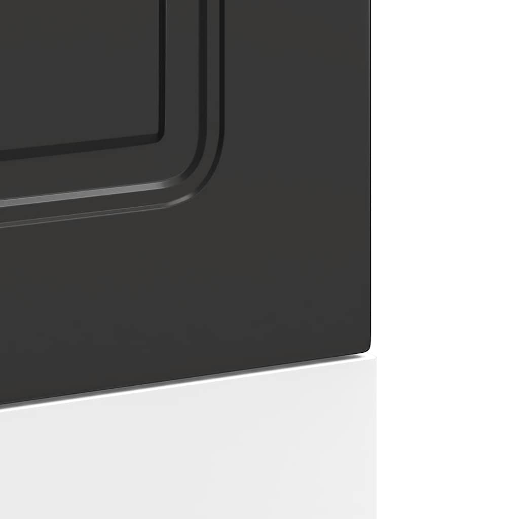 Oppvaskmaskin panel Kalmar svart 45x1,5x57 cm konstruert tre