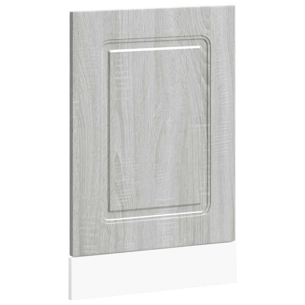 Oppvaskmaskin panel grå sonoma 45x1,5x57 cm konstruert tre