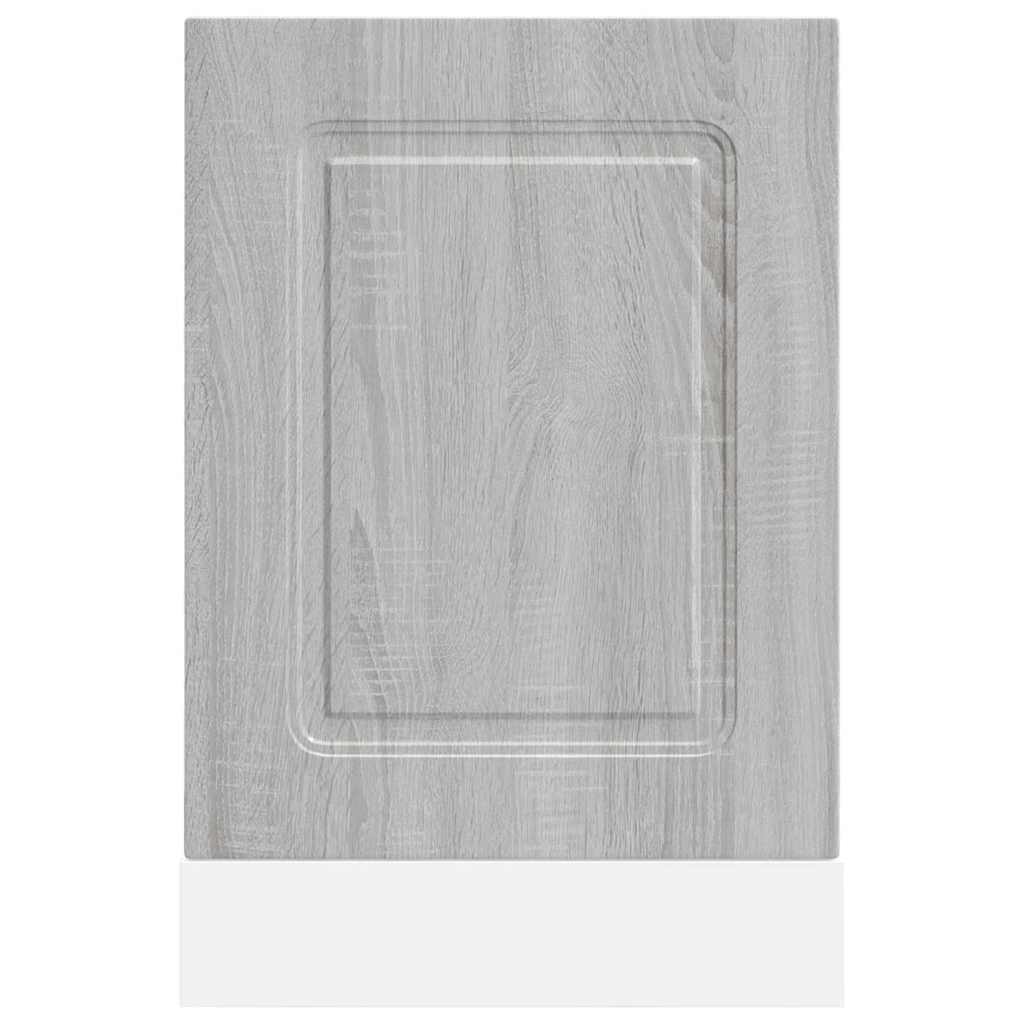 Oppvaskmaskin panel grå sonoma 45x1,5x57 cm konstruert tre