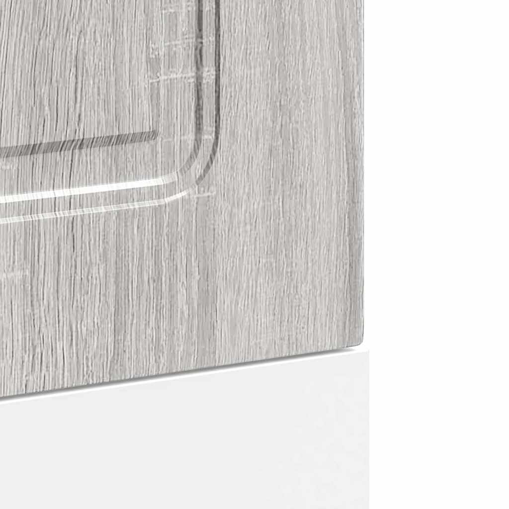 Oppvaskmaskin panel grå sonoma 45x1,5x57 cm konstruert tre