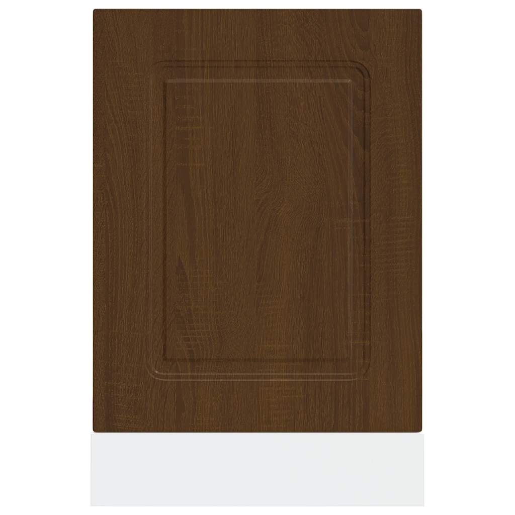 Oppvaskmaskin panel Kalmar brun eik 45x1,5x57 cm konstruert tre