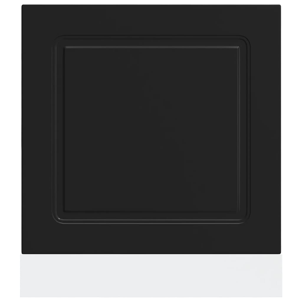 Oppvaskmaskin panel Kalmar svart 60x1,5x57 cm konstruert tre
