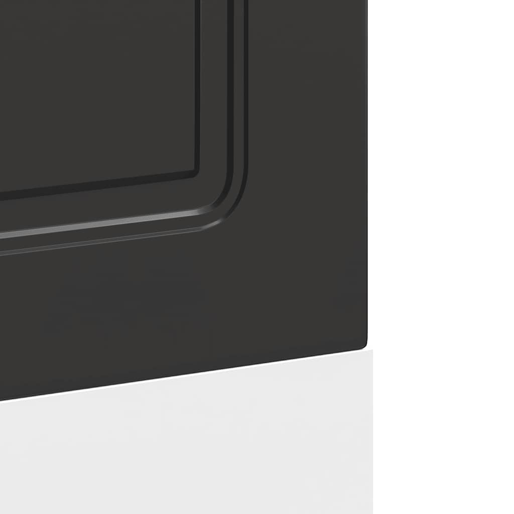 Oppvaskmaskin panel Kalmar svart 60x1,5x57 cm konstruert tre