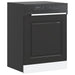 Oppvaskmaskin panel Kalmar svart 60x1,5x57 cm konstruert tre