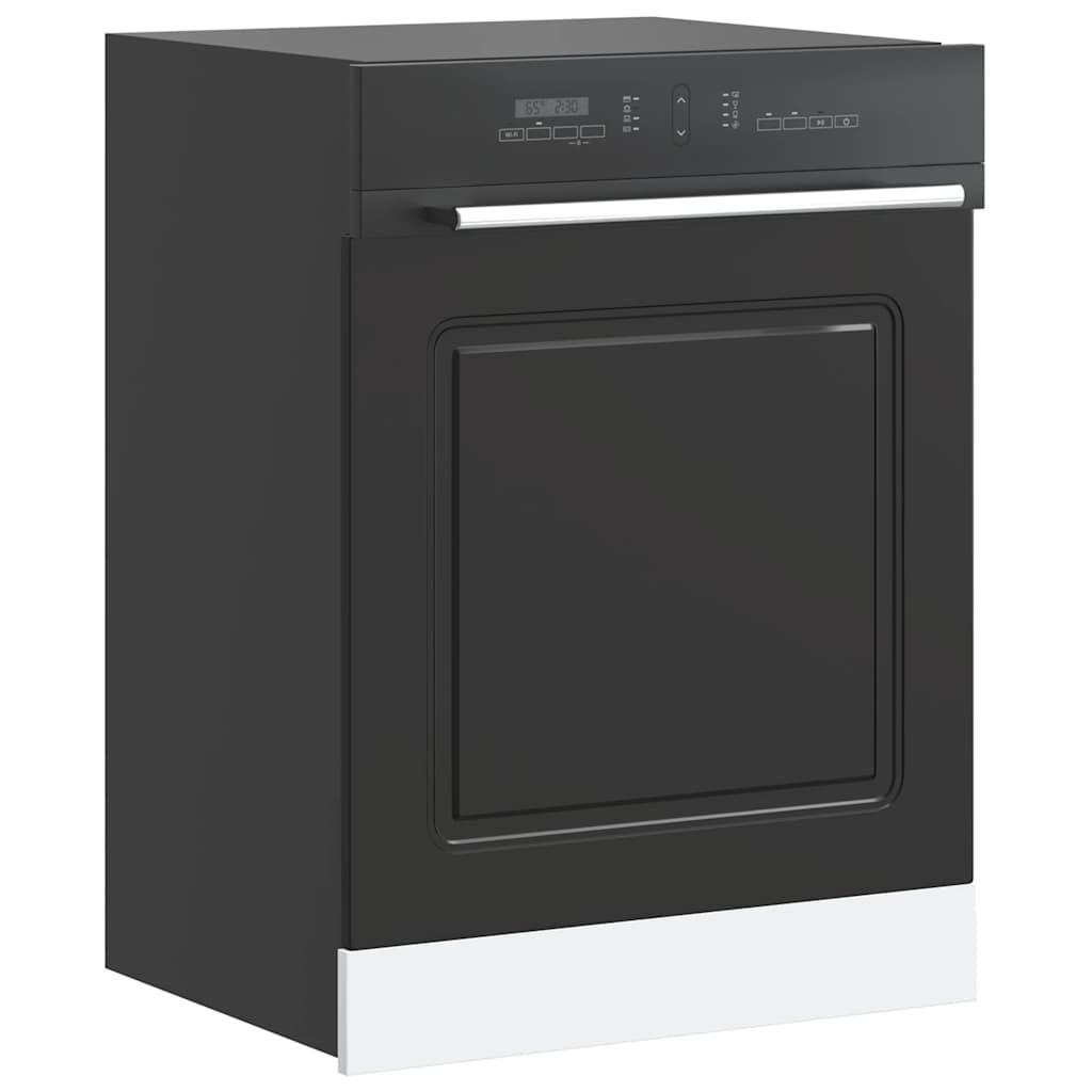 Oppvaskmaskin panel Kalmar svart 60x1,5x57 cm konstruert tre