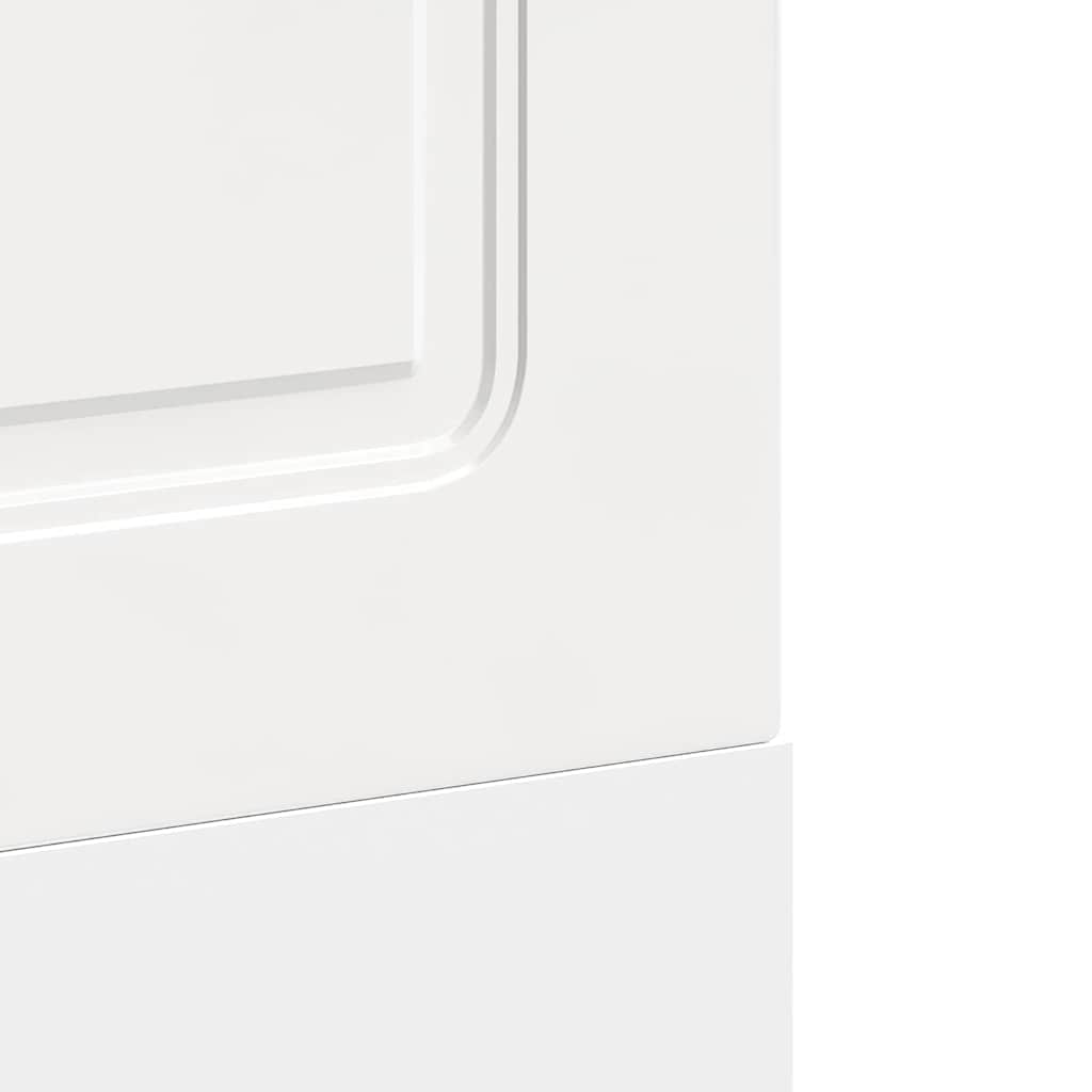 Oppvaskmaskin panel høyglans hvit 60x1,5x57 cm konstruert tre