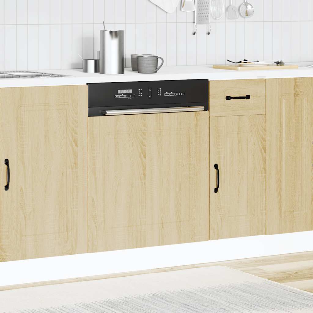 Oppvaskmaskin panel sonoma eik 60x1,5x67 cm konstruert tre