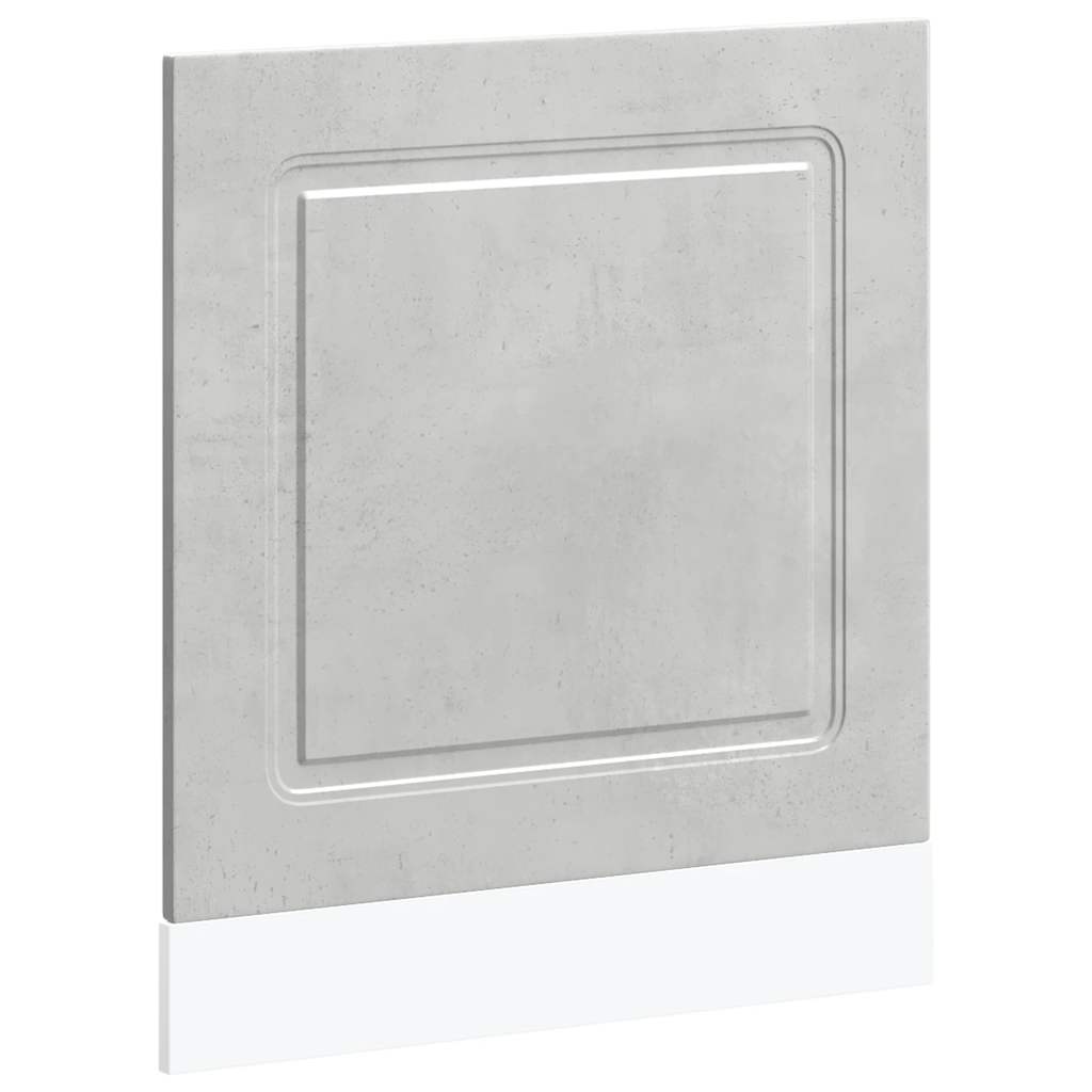Oppvaskmaskin panel Kalmar betonggrå 60x1,5x57cm konstruert tre