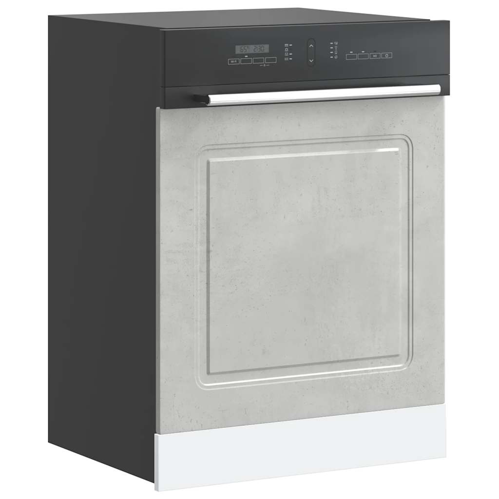 Oppvaskmaskin panel Kalmar betonggrå 60x1,5x57cm konstruert tre