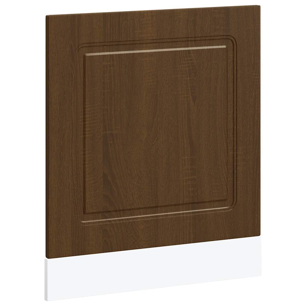 Oppvaskmaskin panel Kalmar brun eik 60x1,5x57 cm konstruert tre