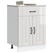 Kjøkken underskap Lucca høyglans hvit konstruert tre