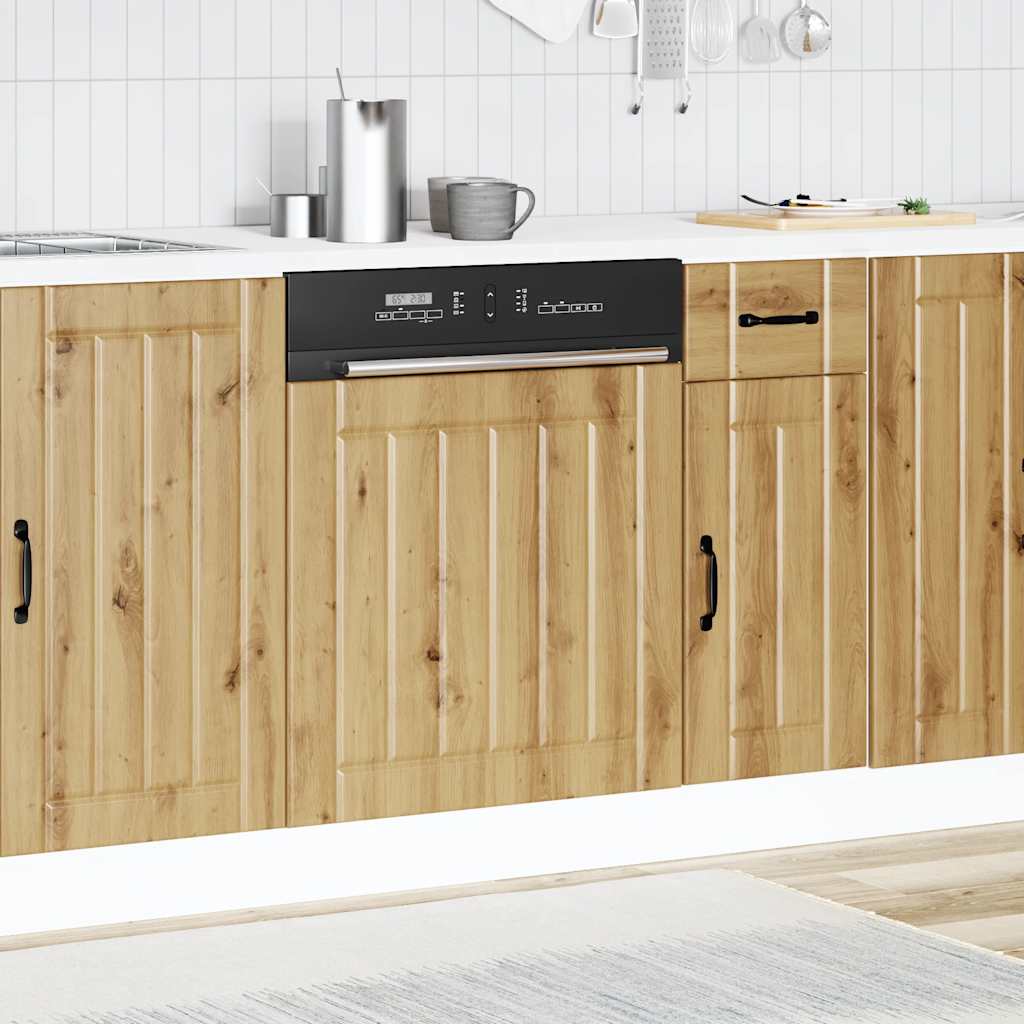 Oppvaskmaskin Lucca artisan eik konstruert tre