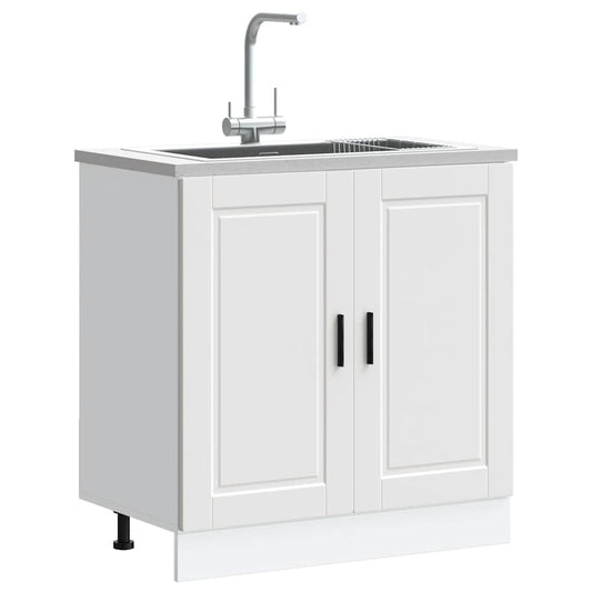 Vask underskap Porto hvit 80x46x81,5 cm konstruert tre