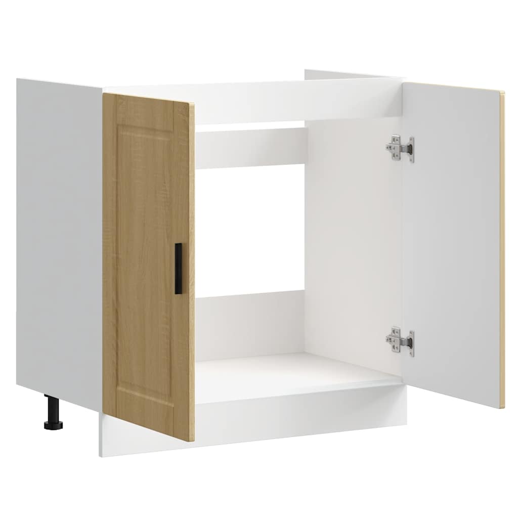 Vask underskap Porto sonoma eik 80x46x81,5 cm konstruert tre