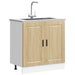 Vask underskap Porto sonoma eik 80x46x81,5 cm konstruert tre
