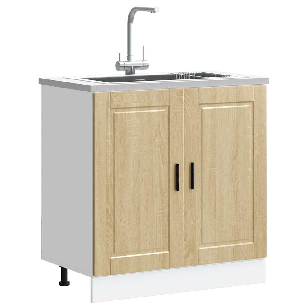 Vask underskap Porto sonoma eik 80x46x81,5 cm konstruert tre