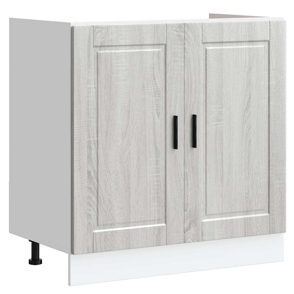 Vask underskap Porto grå sonoma 80x46x81,5 cm konstruert tre