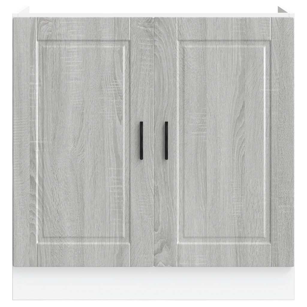 Vask underskap Porto grå sonoma 80x46x81,5 cm konstruert tre