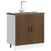 Vask underskap Porto brun eik 80x46x81,5 cm konstruert tre vidaXL