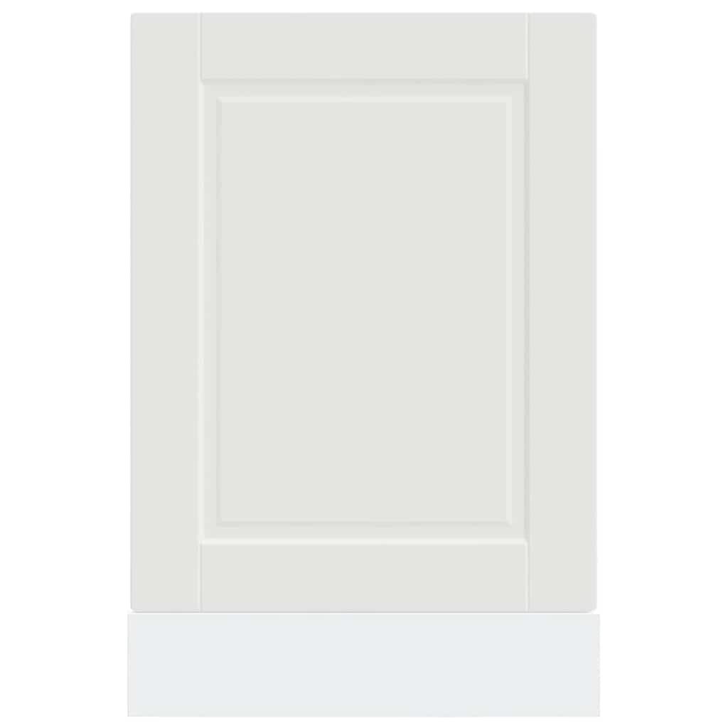Oppvaskmaskin panel Porto hvit 45x1,5x57 cm konstruert tre