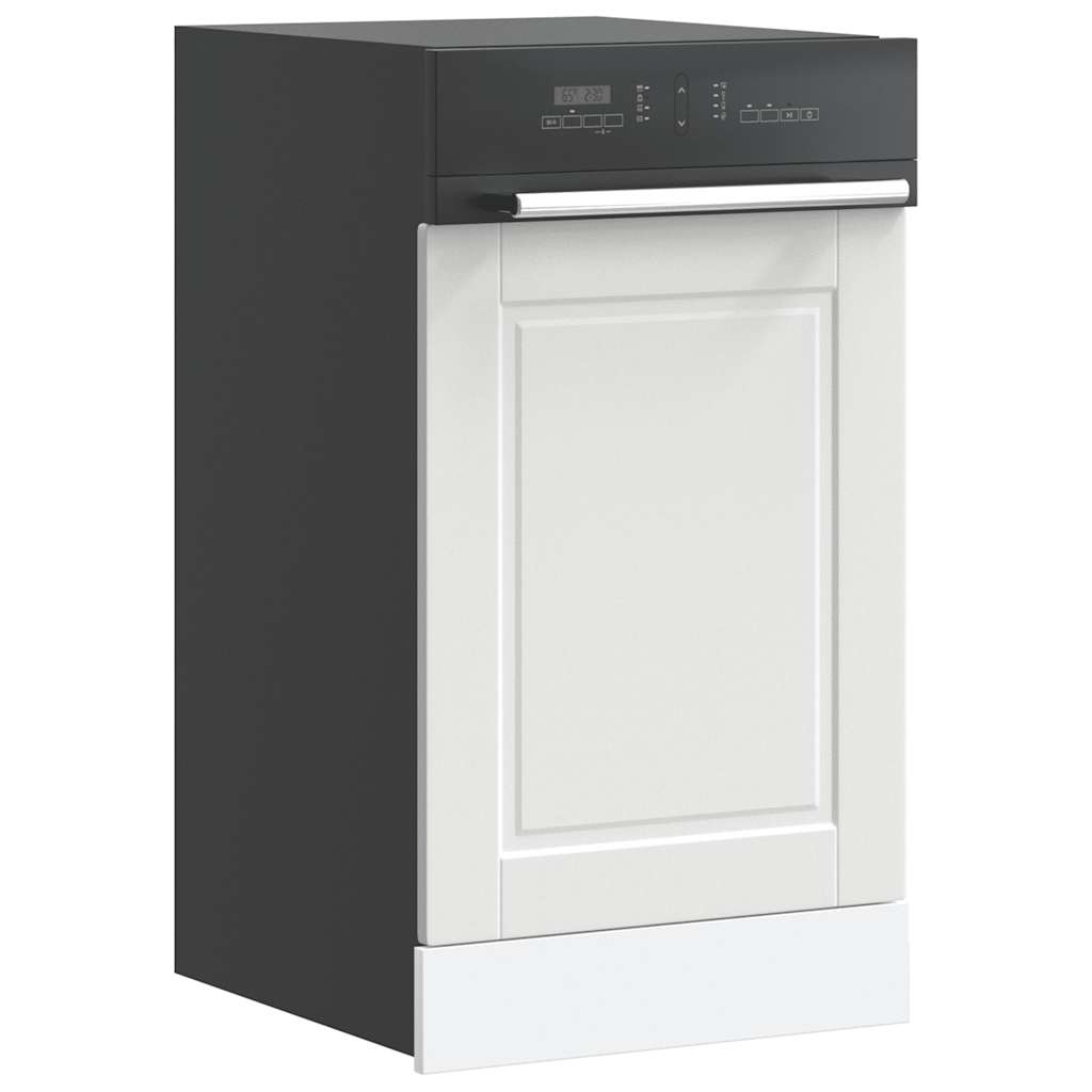Oppvaskmaskin panel Porto hvit 45x1,5x57 cm konstruert tre