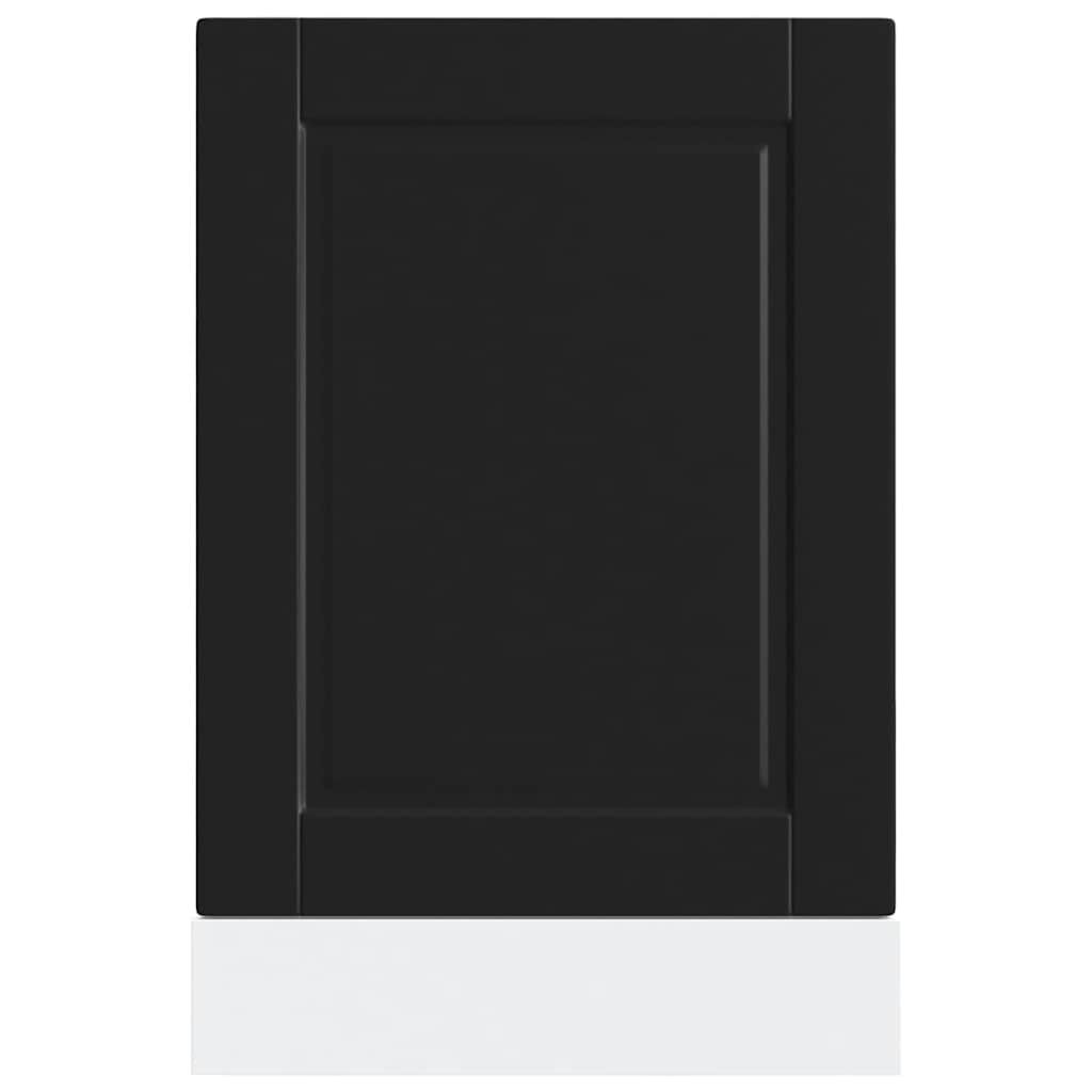 Oppvaskmaskin panel Porto svart 45x1,5x57 cm konstruert tre