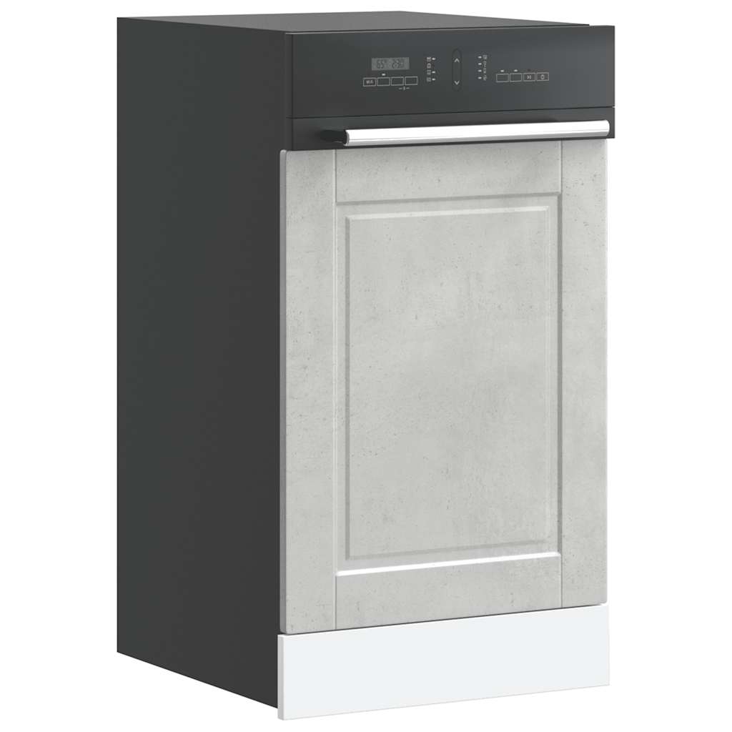 Oppvaskmaskin panel Porto betonggrå 45x1,5x57 cm konstruert tre