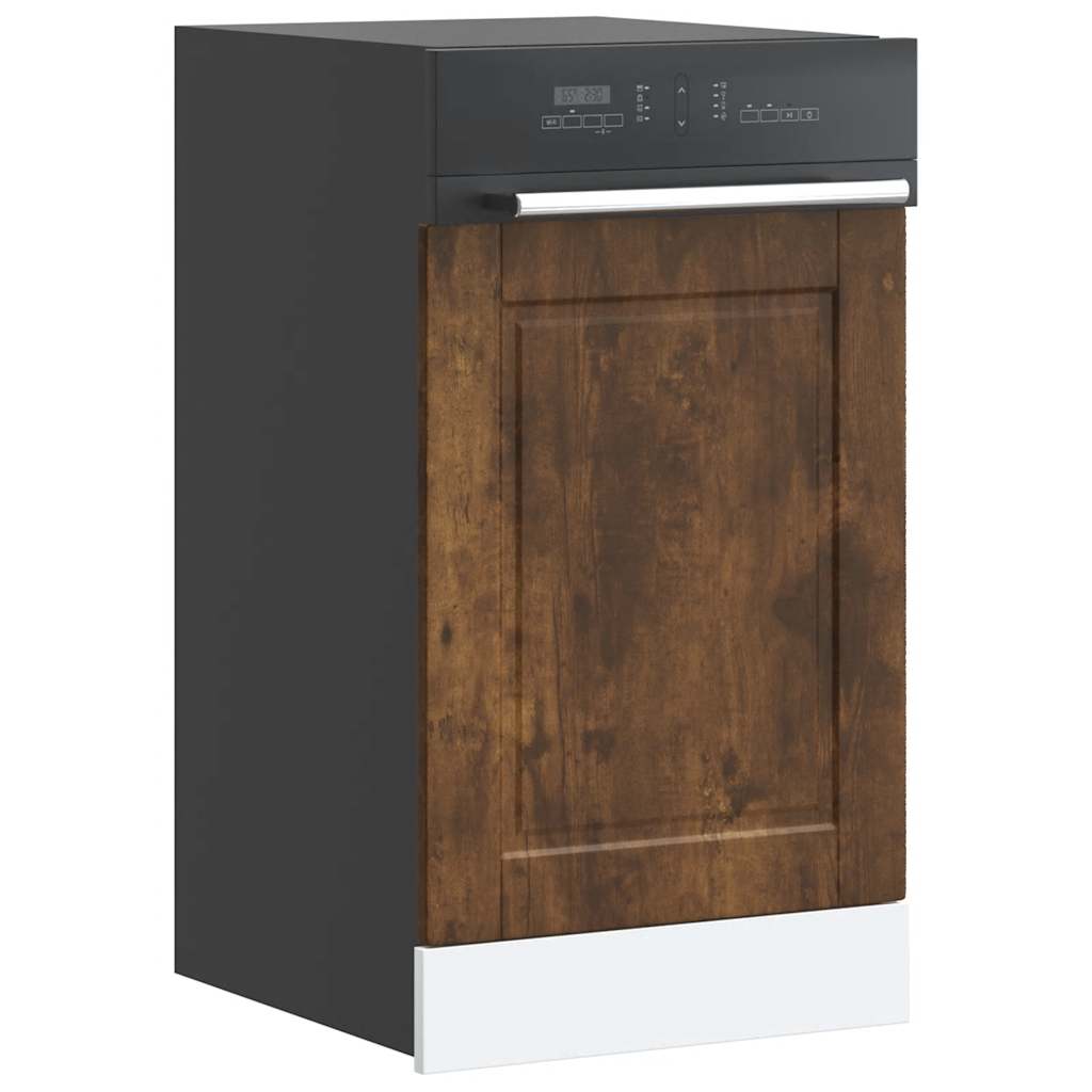 Oppvaskmaskin panel Porto røkt eik 45x1,5x57 cm konstruert tre
