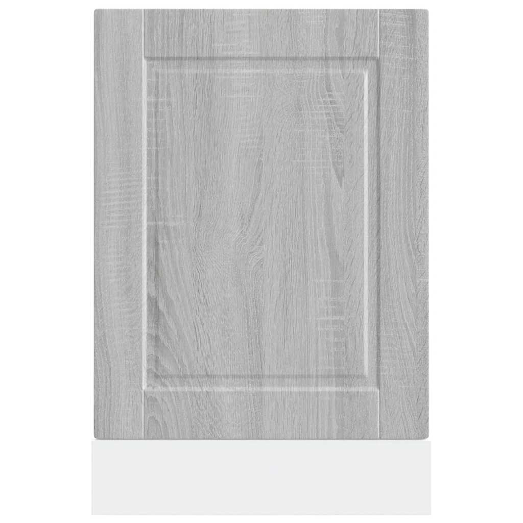 Oppvaskmaskin panel Porto grå sonoma 45x1,5x57cm konstruert tre