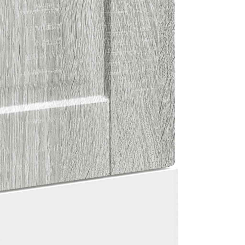 Oppvaskmaskin panel Porto grå sonoma 45x1,5x57cm konstruert tre