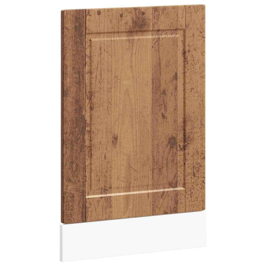 Oppvaskmaskin panel gammelt tre 45x1,5x57 cm konstruert tre