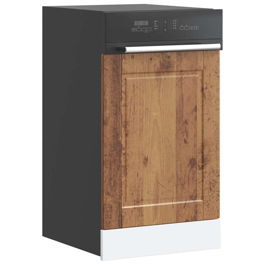 Oppvaskmaskin panel gammelt tre 45x1,5x57 cm konstruert tre