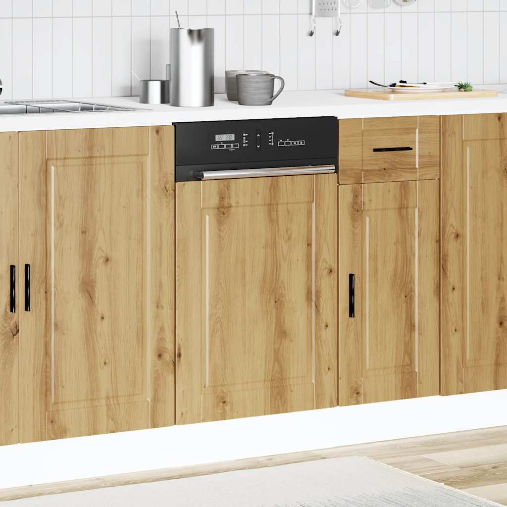 Oppvaskmaskin panel artisan eik 45x1,5x57 cm konstruert tre
