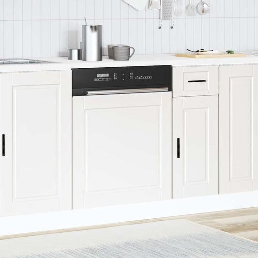 Oppvaskmaskin panel Porto hvit 60x1,5x57 cm konstruert tre