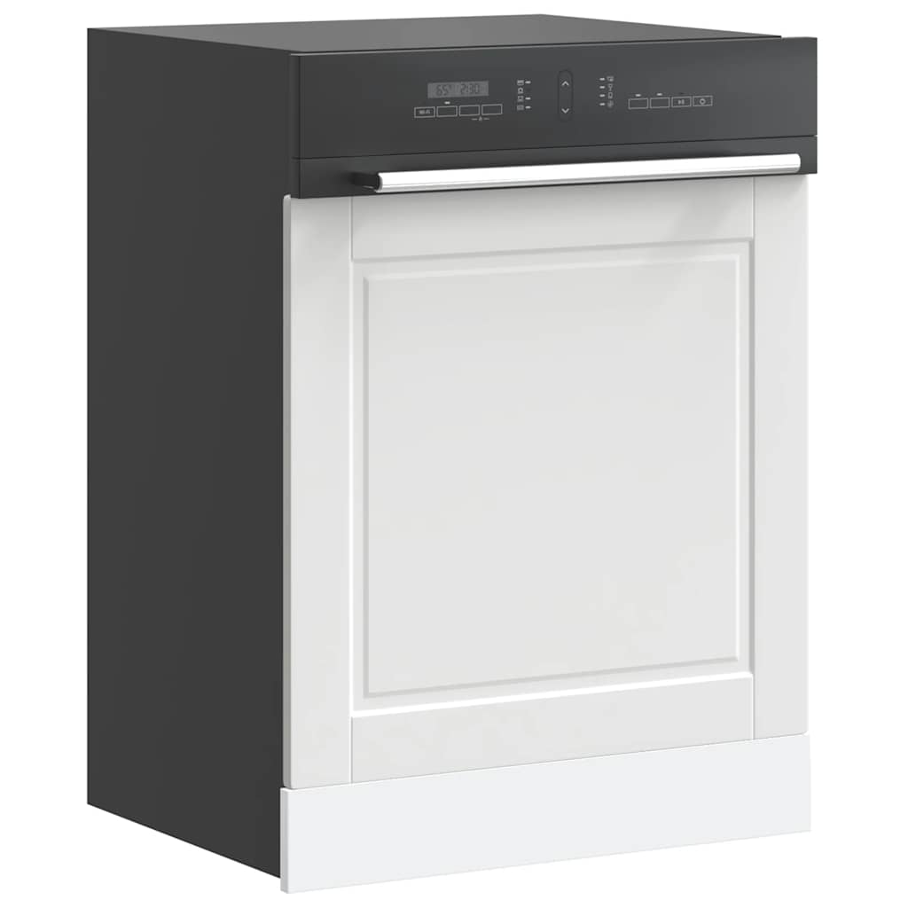 Oppvaskmaskin panel Porto hvit 60x1,5x57 cm konstruert tre
