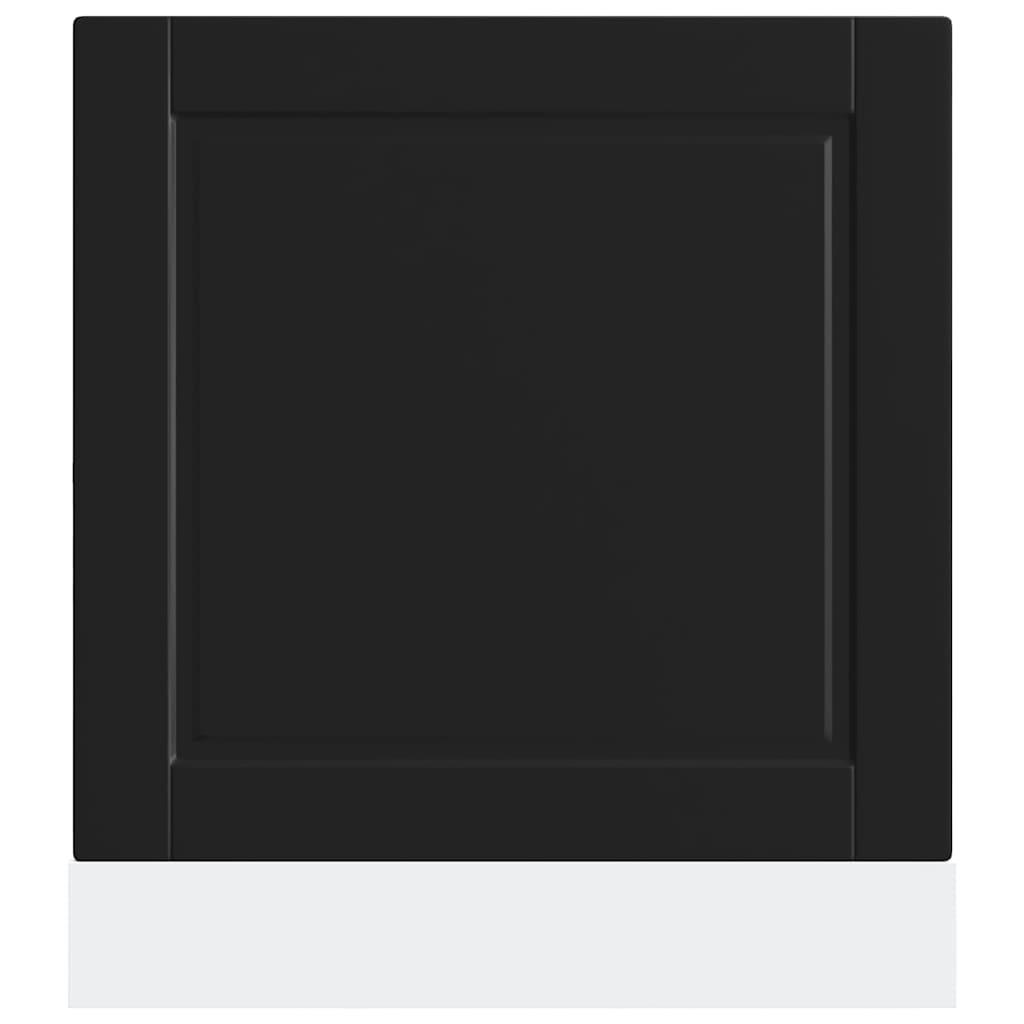 Oppvaskmaskin panel Porto svart 60x1,5x57 cm konstruert tre
