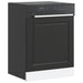 Oppvaskmaskin panel Porto svart 60x1,5x57 cm konstruert tre