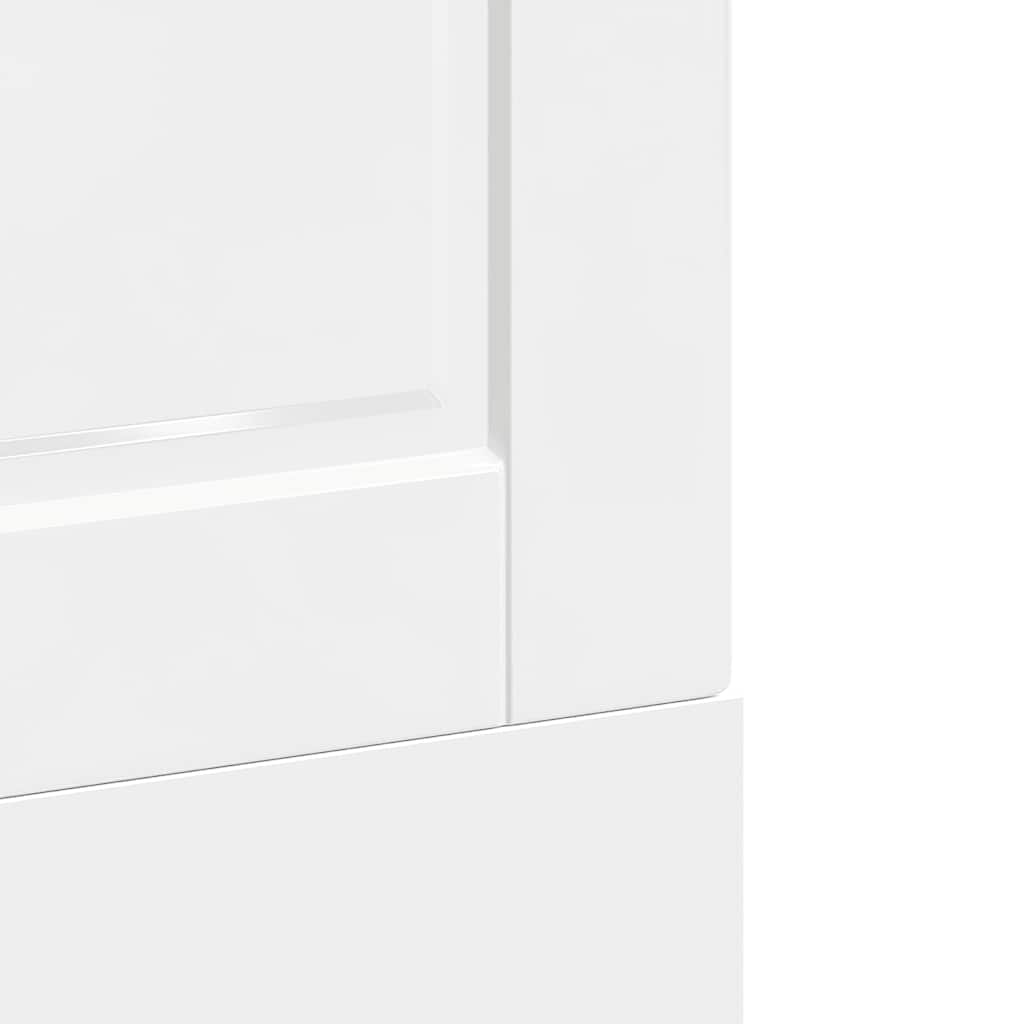 Oppvaskmaskin panel høyglans hvit 60x1,5x57 cm konstruert tre