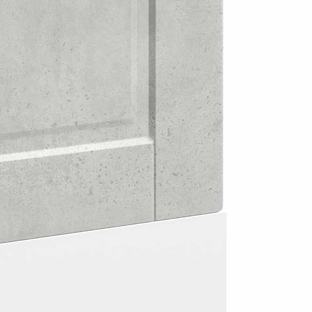 Oppvaskmaskin panel Porto betonggrå 60x1,5x57 cm konstruert tre