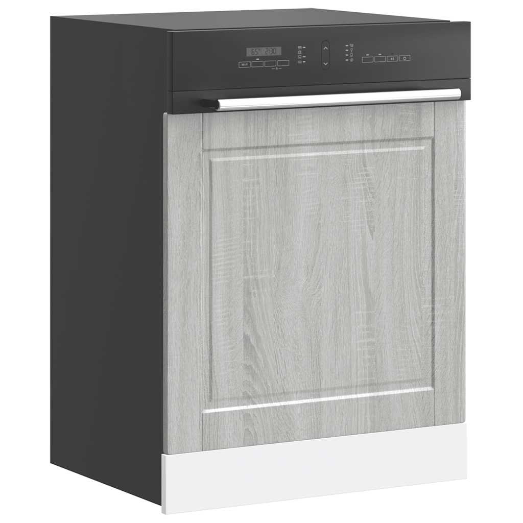 Oppvaskmaskin panel Porto grå sonoma 60x1,5x57cm konstruert tre