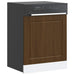 Oppvaskmaskin panel Porto brun eik 60x1,5x57 cm konstruert tre