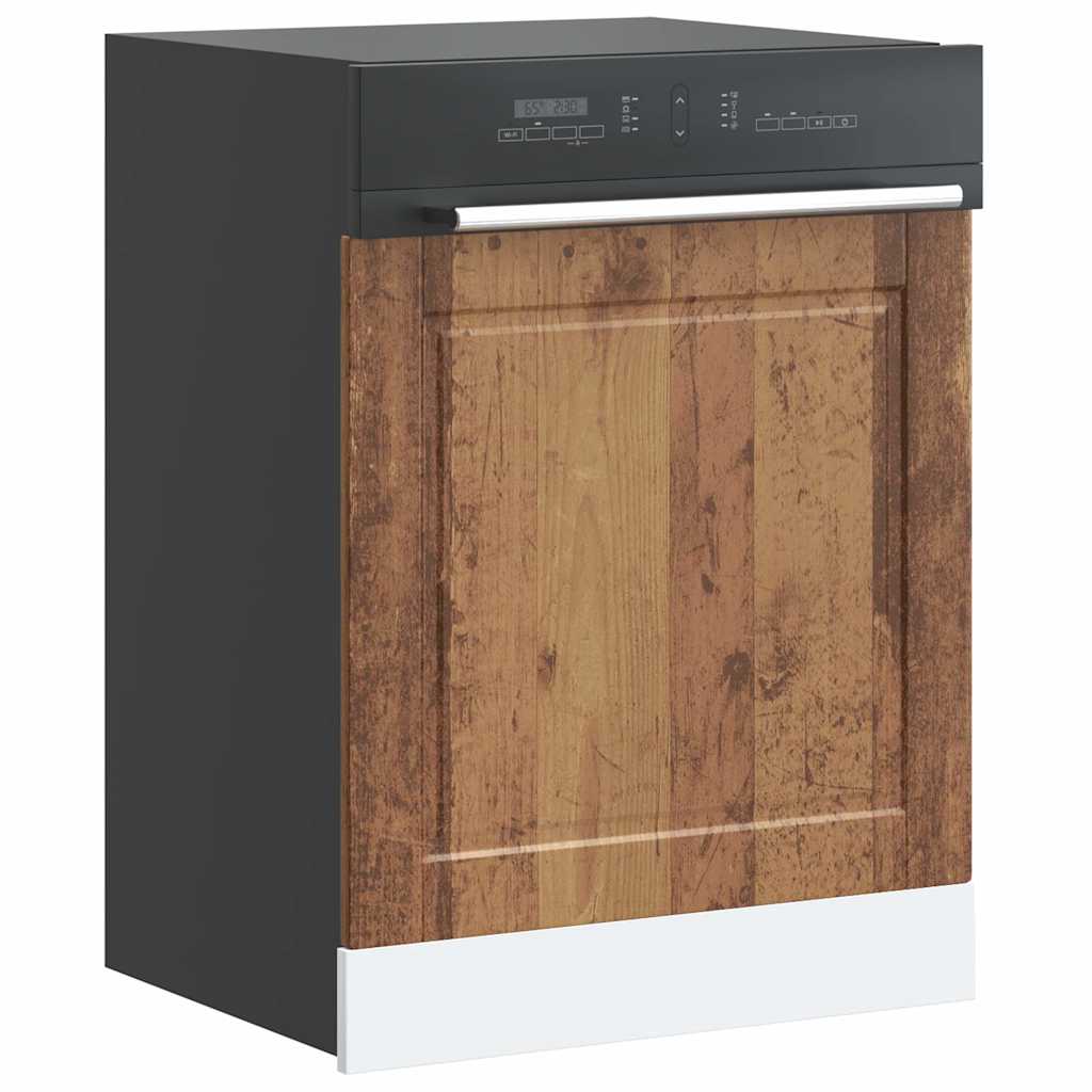 Oppvaskmaskin panel gammelt tre 60x1,5x57 cm konstruert tre