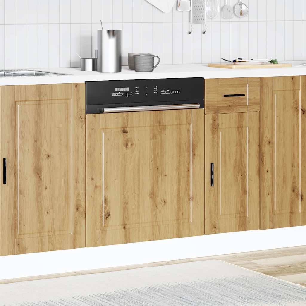 Oppvaskmaskin panel artisan eik 60x1,5x57 cm konstruert tre
